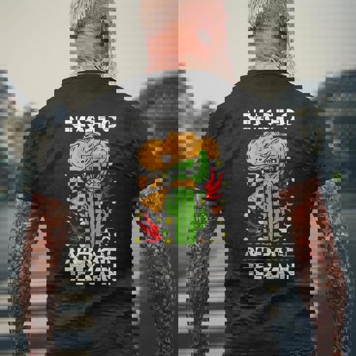 Nacho Average Texan Burrito ベジタリアン ジャラペーニョ タコス ナチョス メンズTシャツ バックプリント 高齢者への贈り物