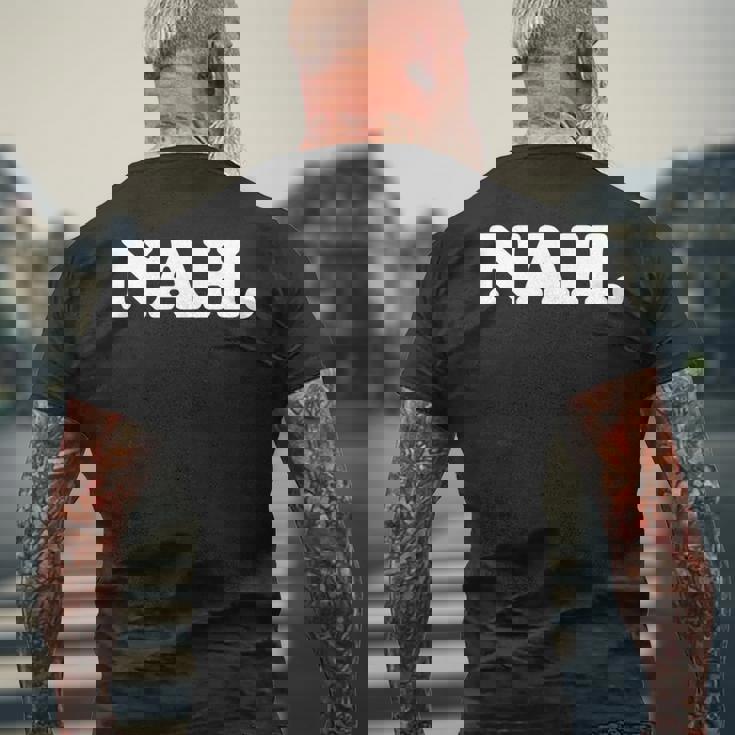 Nah Minimalist Nihilist Pessimist Introvert Graphic 長袖tシャツ メンズTシャツ バックプリント 高齢者への贈り物