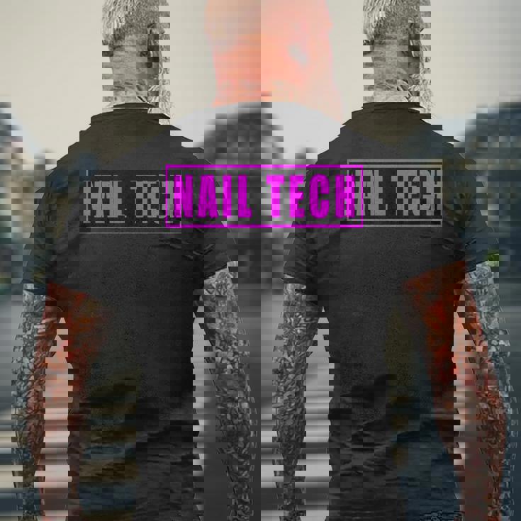 Nail Tech ネイルテック メンズTシャツ バックプリント 高齢者への贈り物