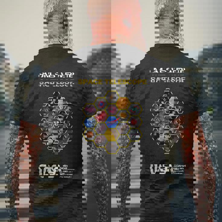 Nasa James Webb スペース望遠鏡 Jwst ワーム インシグニア Esa Csa メンズTシャツ バックプリント 高齢者への贈り物
