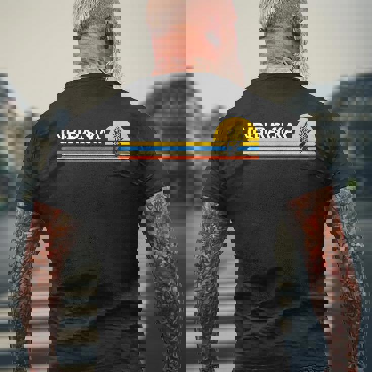 Nebraskaouvenirsintage Retro メンズTシャツ バックプリント 高齢者への贈り物