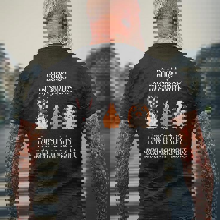 Need More Rabbits Pet Mini Lop オランダ小人 オランダバニー メンズTシャツ バックプリント 高齢者への贈り物