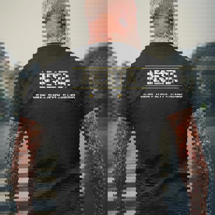 Nesta The Man The Myth The Legend メンズTシャツ バックプリント 高齢者への贈り物