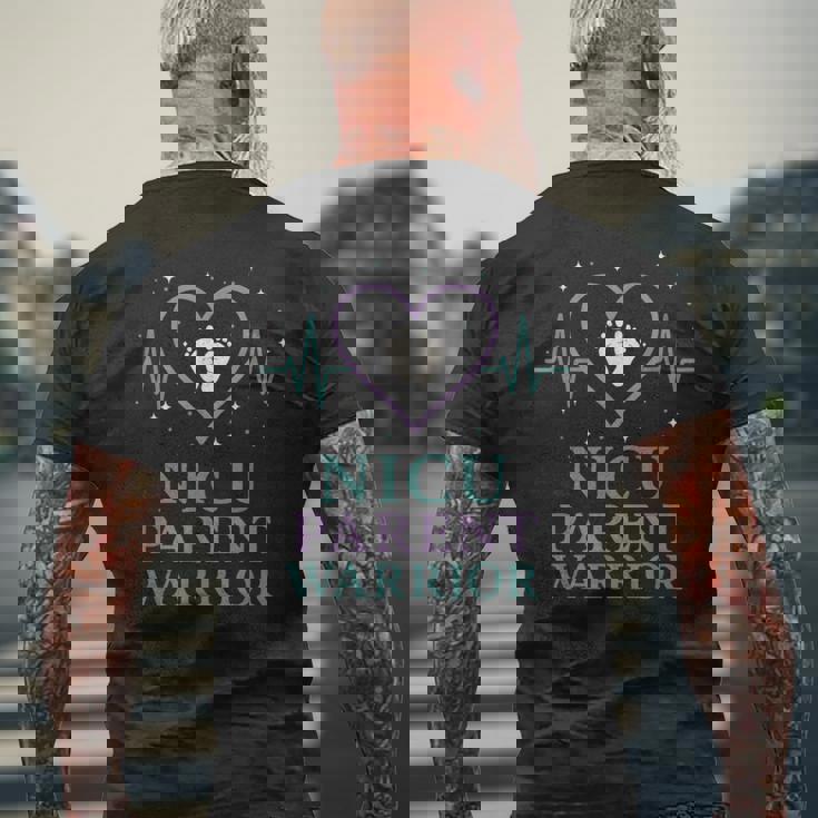 Nicu 親プライド 未熟戦士 新生児強さの旅 メンズTシャツ バックプリント 高齢者への贈り物