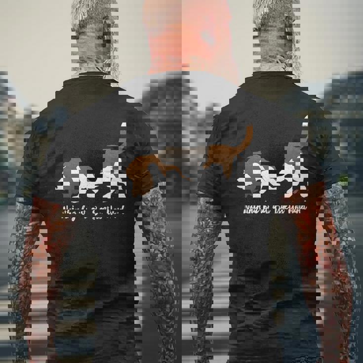 Nothing But A Basset Hound Dog Love For The Basset Baritone メンズTシャツ バックプリント 高齢者への贈り物