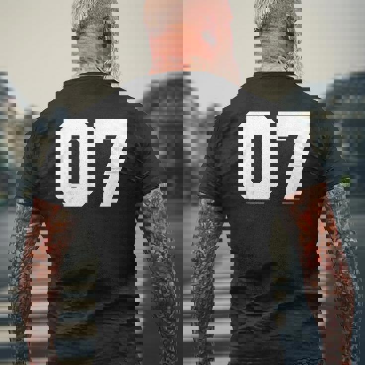 Number 07Ports Jersey Player 07 7 Fan Front Printarsity メンズTシャツ バックプリント 高齢者への贈り物