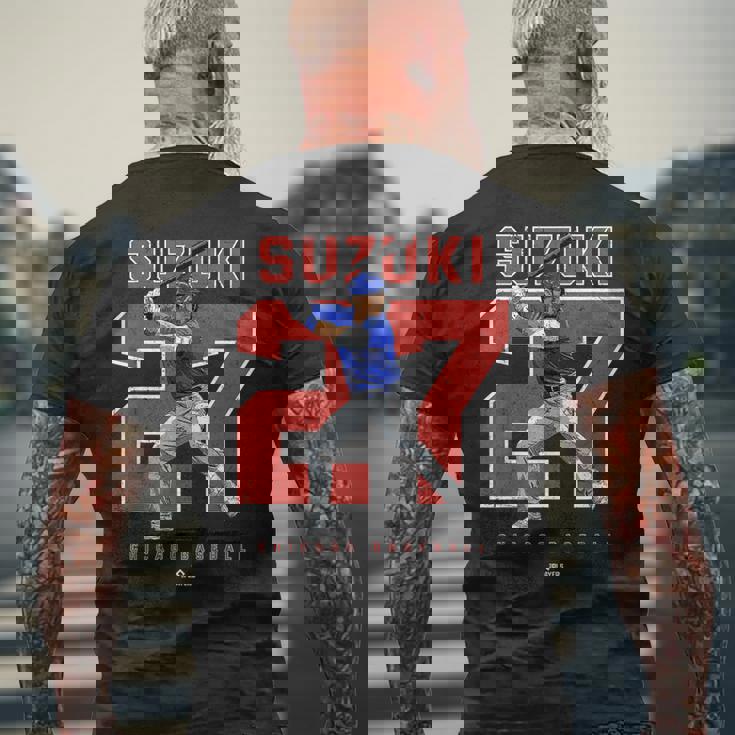 Number And Portraiteiyauzuki Chicago Mlbpa メンズTシャツ バックプリント 高齢者への贈り物