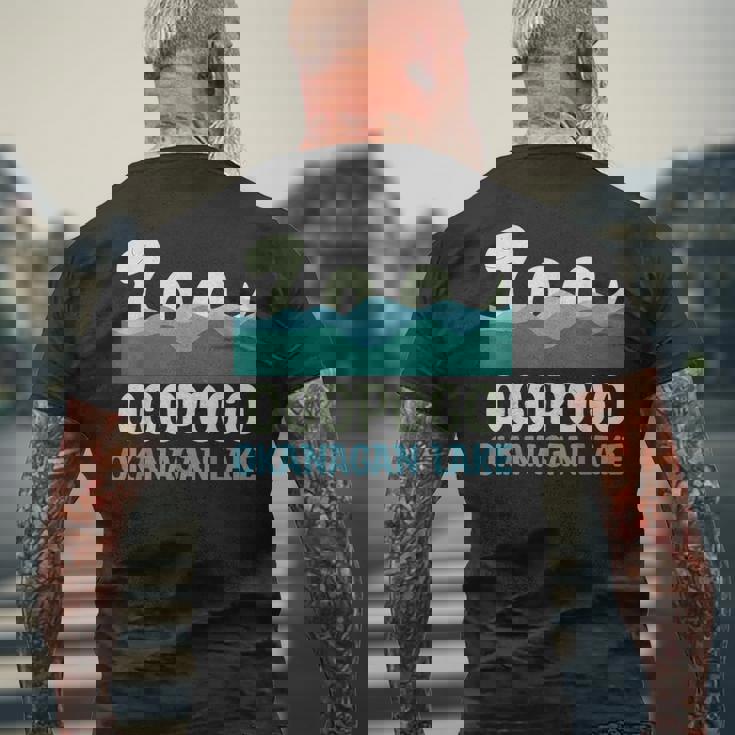 Ogopogo オカナガン湖 怪獣 生き物 かわいい かわいい クリプティッド メンズTシャツ バックプリント 高齢者への贈り物