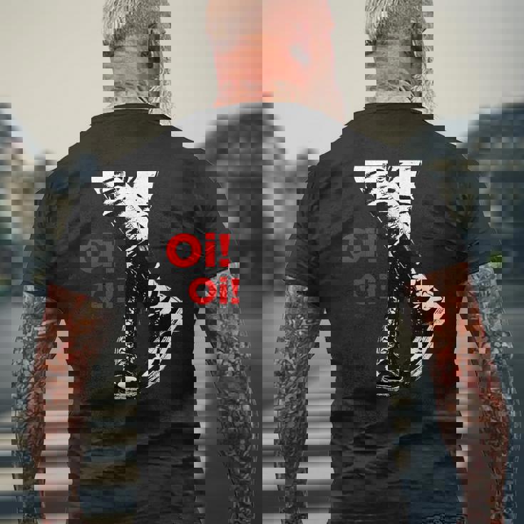 Oi Oi Oikinhead、Ska、ストリートパンク、ハードコアパンク メンズTシャツ バックプリント 高齢者への贈り物