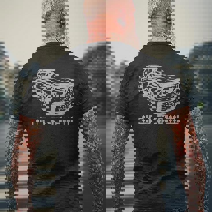 Oldchool Auto Racing カーギア モータースポーツ メンズTシャツ バックプリント 高齢者への贈り物