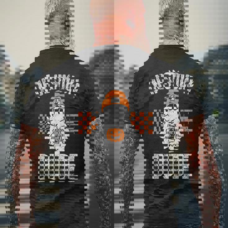 Onepooky Dude Ghost Dude ハロウィン メンズTシャツ バックプリント 高齢者への贈り物