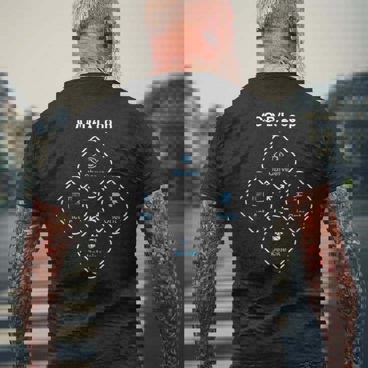 Ooda ループ メンズTシャツ バックプリント 高齢者への贈り物