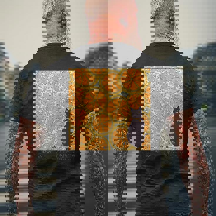 Orange Cat メンズTシャツ バックプリント 高齢者への贈り物