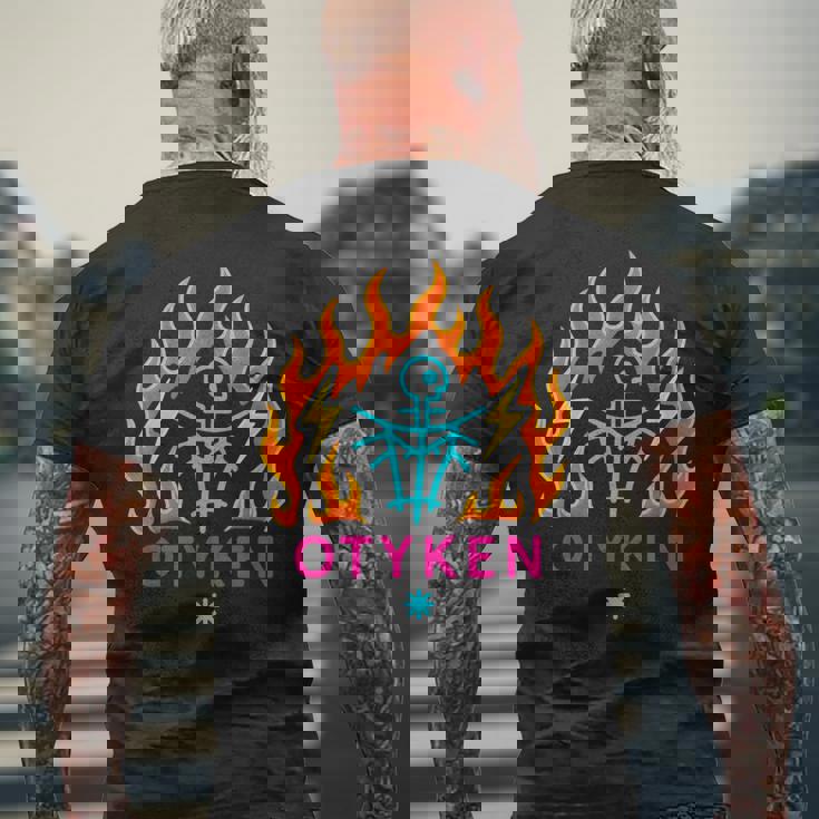 Otyken 民族音楽バンド 先住民族風 民族風 民芸品 メンズTシャツ バックプリント 高齢者への贈り物