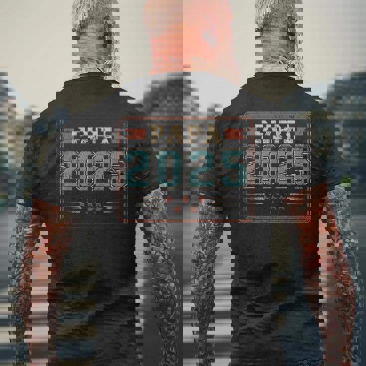 Papa 2025 初めての父の日 新しい父親 父性 メンズTシャツ バックプリント 高齢者への贈り物