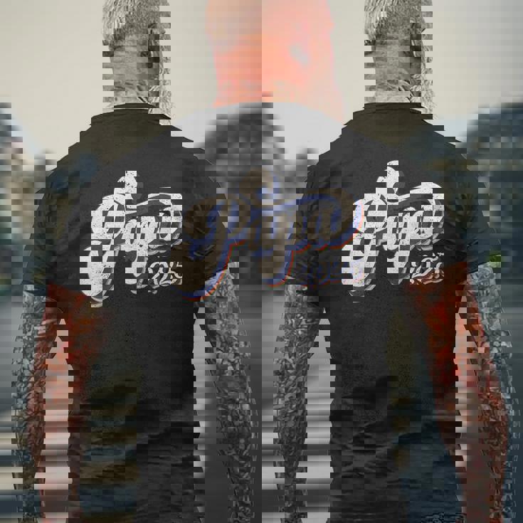 Papa 2025 初めての父の日 父性 新しいパパ メンズTシャツ バックプリント 高齢者への贈り物