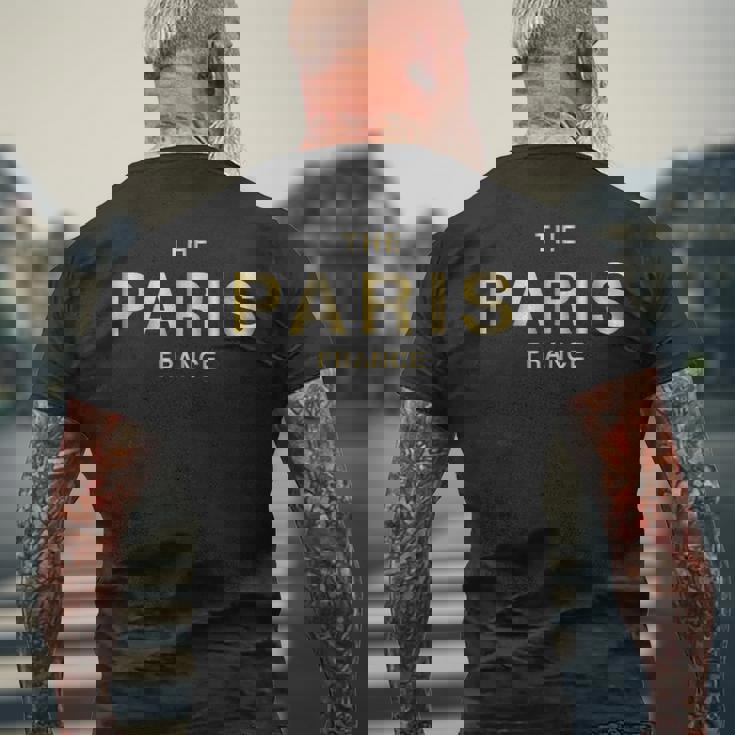 The Paris France ザ・パリ フランス メンズTシャツ バックプリント 高齢者への贈り物