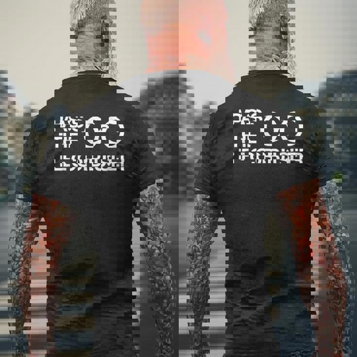 Pass The Le Corbusier Architect ホワイト メンズTシャツ バックプリント 高齢者への贈り物