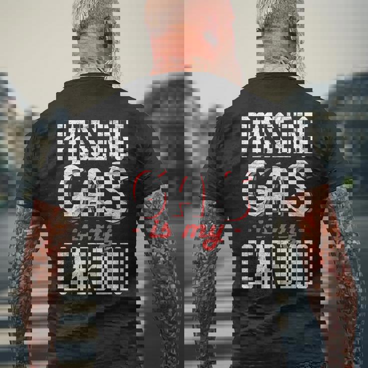 Passing Gas Is My Cardio 麻酔科医 メンズTシャツ バックプリント 高齢者への贈り物