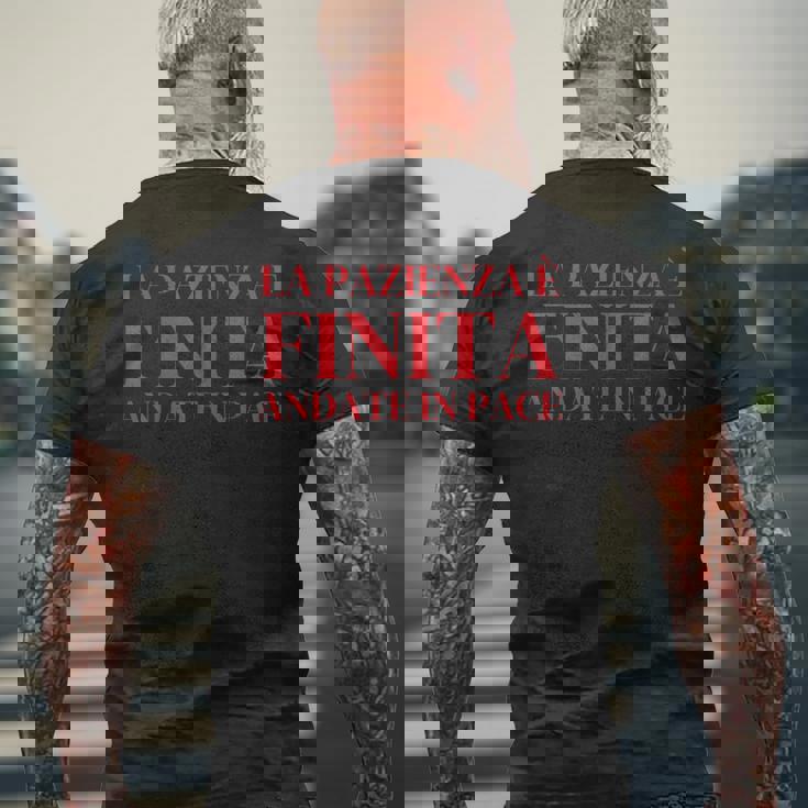 Patience Is Over Go In Peace メンズTシャツ バックプリント 高齢者への贈り物