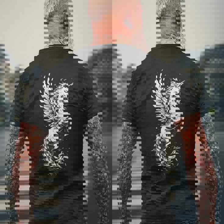 Pegasus ファニーグラフィックtシャツ メンズTシャツ バックプリント 高齢者への贈り物