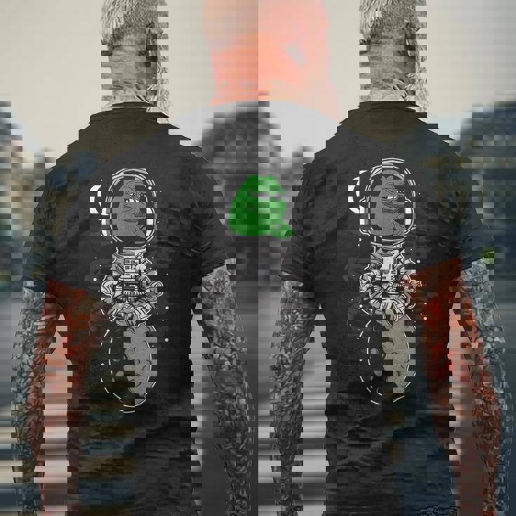 Pepe Crypto用のpepeコインデザイン。 メンズTシャツ バックプリント 高齢者への贈り物