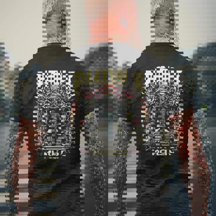 Phonk メンズTシャツ バックプリント 高齢者への贈り物