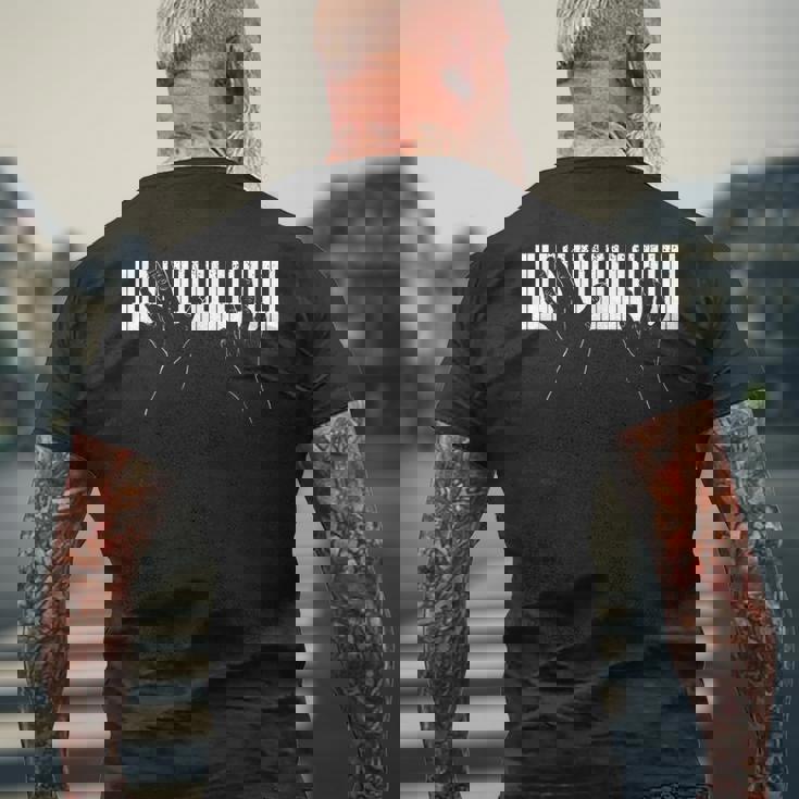 Pianist Piano-ピアニスト-ピアノ-クラシック、ジャズ、ブルース、音楽-Music メンズTシャツ バックプリント 高齢者への贈り物