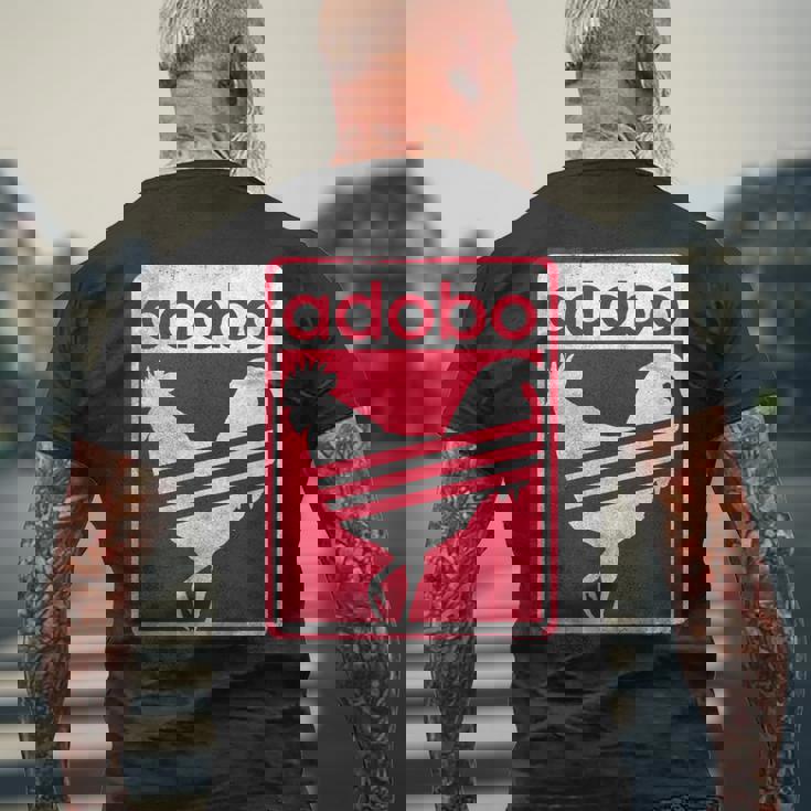 Pinoy シャツ ダメージ加工 チキン Adobo フィリピンシャツ メンズTシャツ バックプリント 高齢者への贈り物