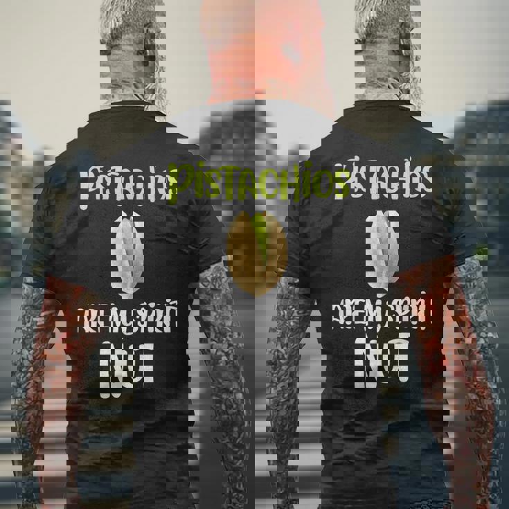 Pistachios Are Mypirit ナッツアイスクリームトッピングチョコレート メンズTシャツ バックプリント 高齢者への贈り物