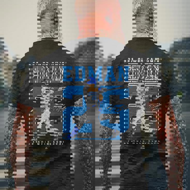 Player Number 2024 World Champion Tommy Edman Mlbpa メンズTシャツ バックプリント 高齢者への贈り物