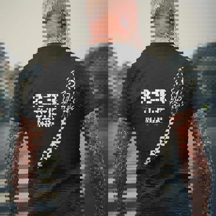 Pltr ギャングPltr ストック・トゥ・ザ・ムーン メンズTシャツ バックプリント 高齢者への贈り物