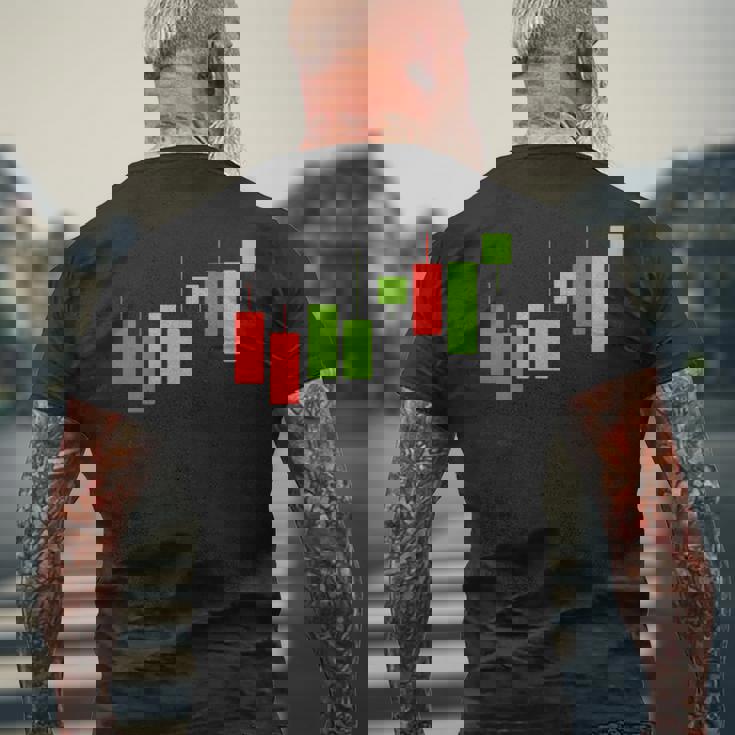 Pocket Cryptotocks グラフ トレーダー 投資家 メンズ レディース メンズTシャツ バックプリント 高齢者への贈り物