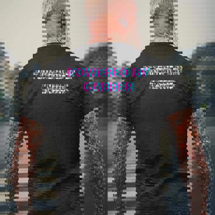 Powered By Gabber Music Festival Outfit 長袖tシャツ メンズTシャツ バックプリント 高齢者への贈り物