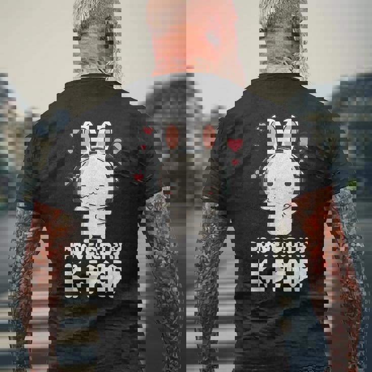 Powered By Kpop Rabbit韓国ポップマーチ K-Popグッズ メンズTシャツ バックプリント 高齢者への贈り物