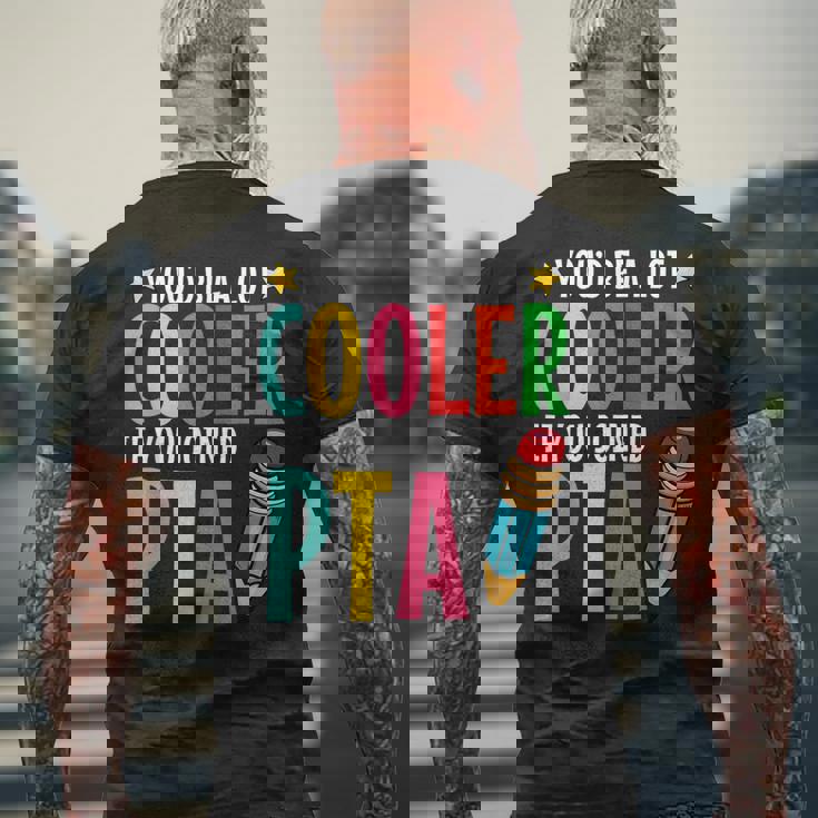 Ptaアペシエーション親教員団体pta会長 メンズTシャツ バックプリント 高齢者への贈り物