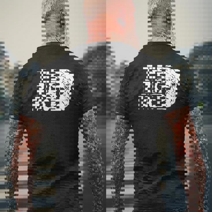 The Pug Face メンズTシャツ バックプリント 高齢者への贈り物