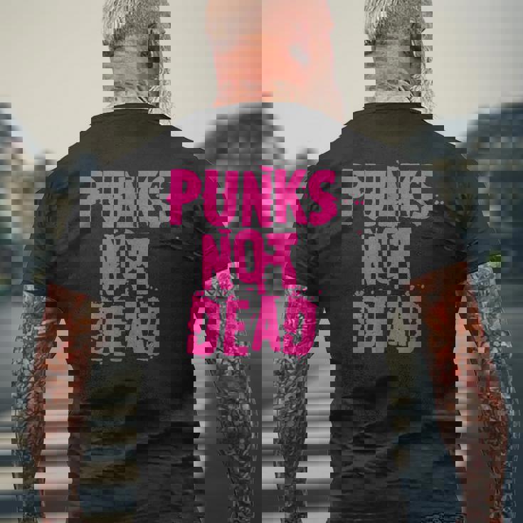 Punks Not Dead パンクズ・ノット・デッド メンズTシャツ バックプリント 高齢者への贈り物