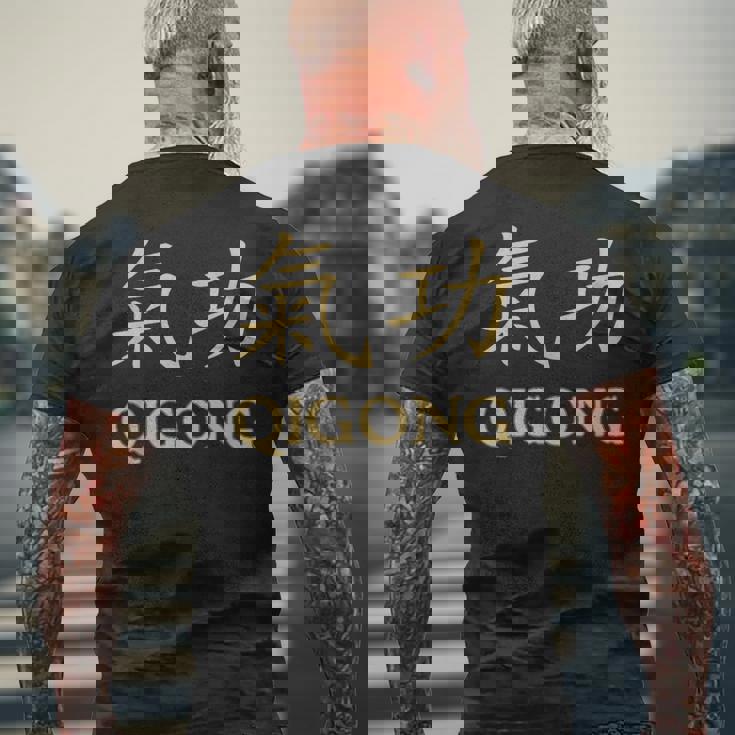 Qigong Qi Gong Chigong 気功服 楊貴妃 太極拳 メンズTシャツ バックプリント 高齢者への贈り物