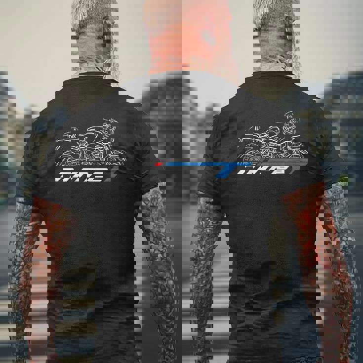 R Ninet レーサー ライダー オートバイ メンズTシャツ バックプリント 高齢者への贈り物