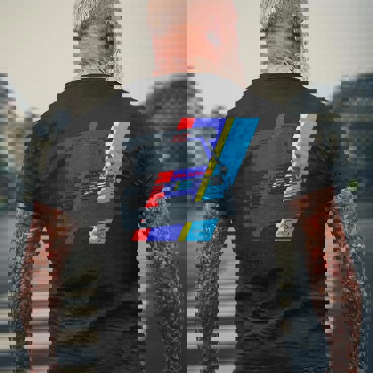 Rallye Group B クラシックカーレースとモータースポーツレース メンズTシャツ バックプリント 高齢者への贈り物