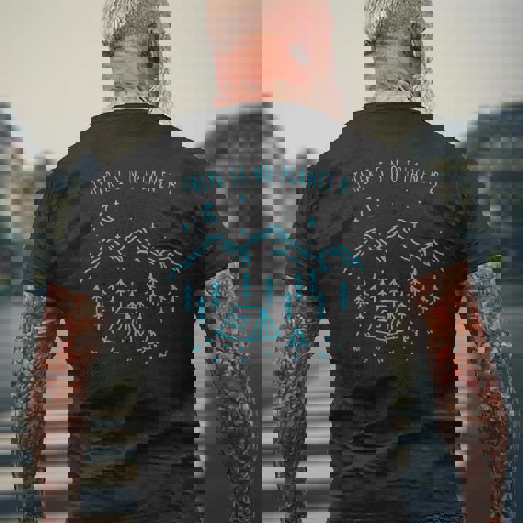 There Is No Planet B 環境 自然 エコ 母なる大地の日 メンズTシャツ バックプリント 高齢者への贈り物