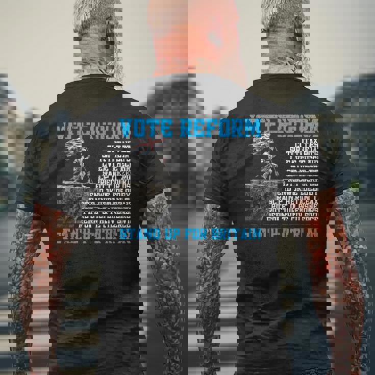 Reform Uk 商品 メンズTシャツ バックプリント 高齢者への贈り物