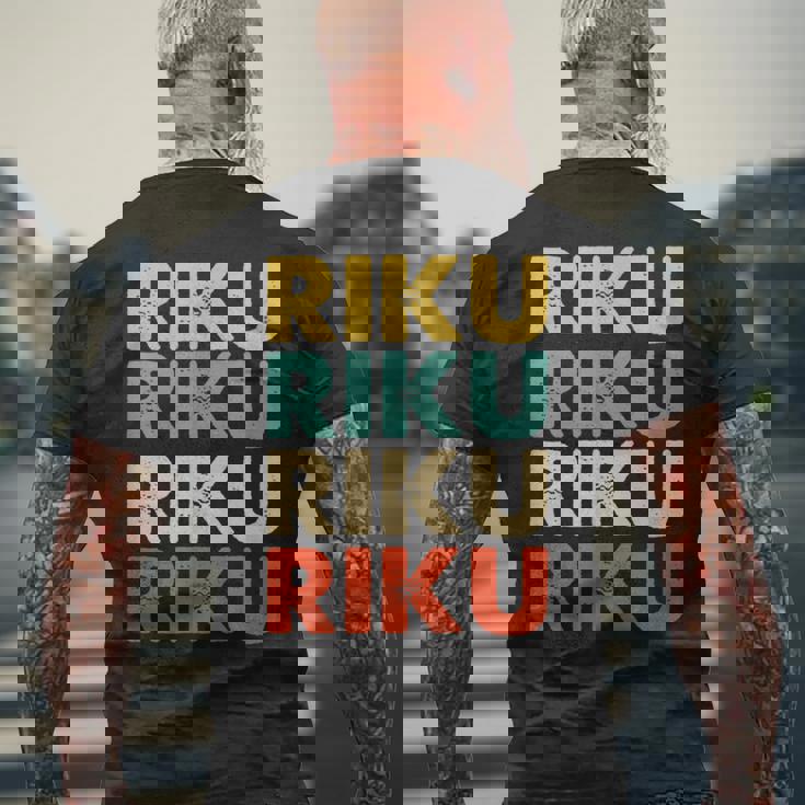 Riku 陸 メンズTシャツ バックプリント 高齢者への贈り物