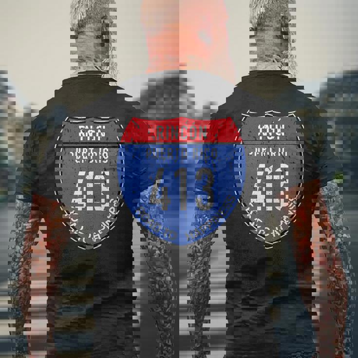 Rincón プエルトリコ メンズTシャツ バックプリント 高齢者への贈り物