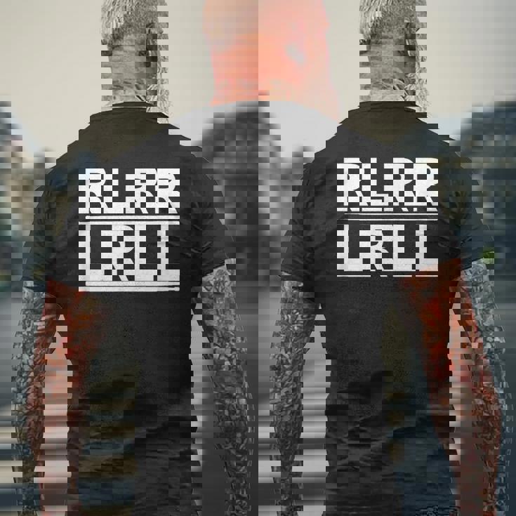 Rlrr Lrll ドラマー パラディドル ミュージシャン Rlrlrll メンズTシャツ バックプリント 高齢者への贈り物