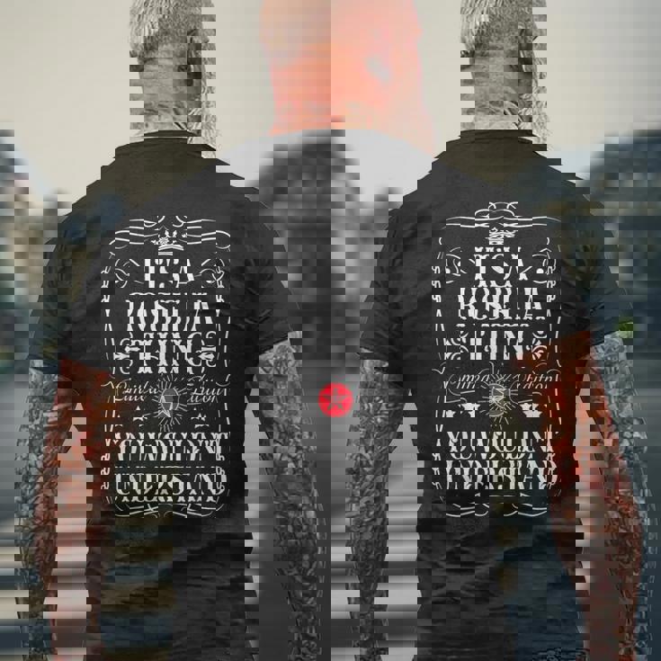 Roselia Name Its A Roselia Thing You Wouldn't Understanding メンズTシャツ バックプリント 高齢者への贈り物