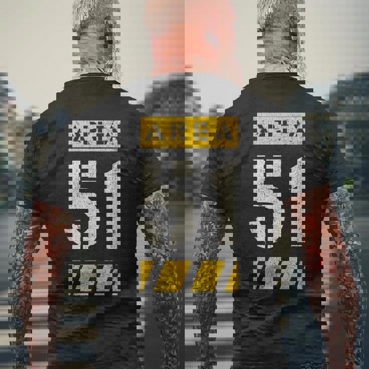 Roswell Ufo エイリアンエリア 51 秋の都市 ニューメキシコ メンズTシャツ バックプリント 高齢者への贈り物