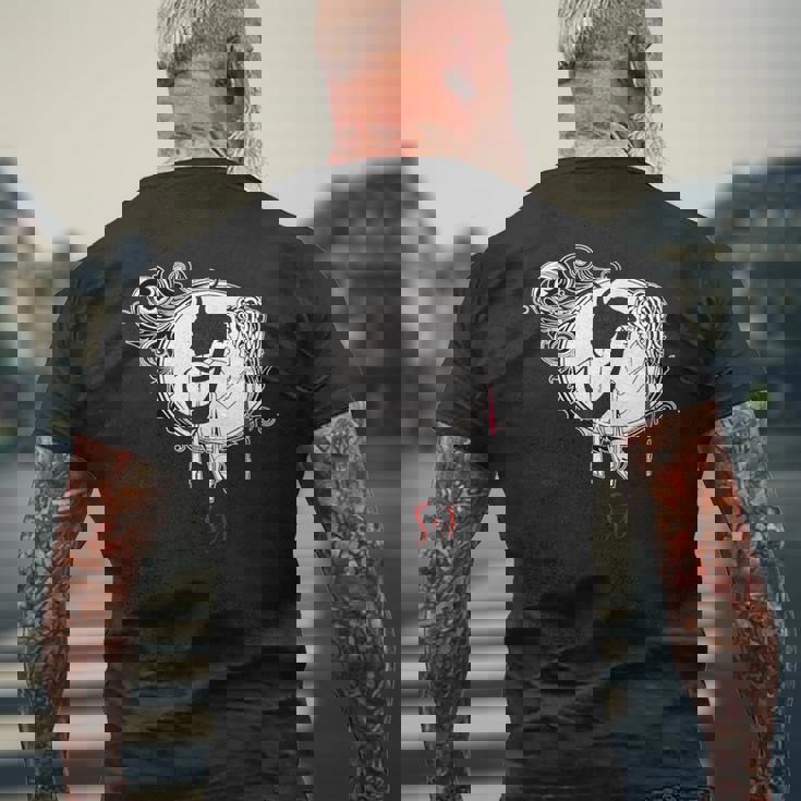 S&J-サロメとジョン・オーブリー・ビアズリー・トリビュート メンズTシャツ バックプリント 高齢者への贈り物