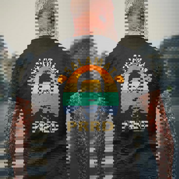 Salamat Prrd フィリピン ディゴン・ドゥテルテ大統領 ありがとう メンズTシャツ バックプリント 高齢者への贈り物